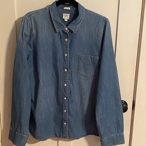 J. Crew Denim Button-down Shirt